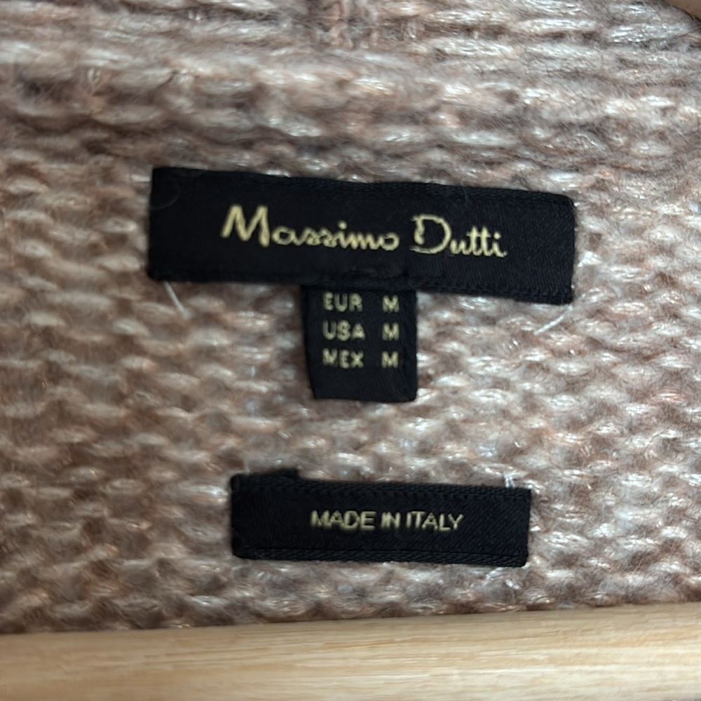 Massimo Dutti chunky wool blend knit cardigan - Picture 2 of 12